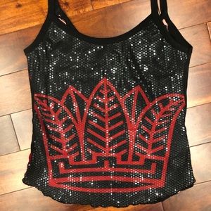Custo barcelona black and red cami